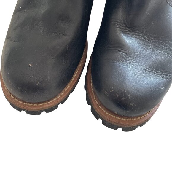 Golden Retriever Heavy Duty Work Boots Size 7 Womens Black Leather - Picture 3 of 7